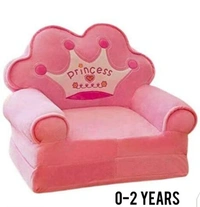 Kids Baby sofa cum bed 0-3 Years - Free Size, Baby Pink, Fiber, Sofa Cum Bed, Pack of 1